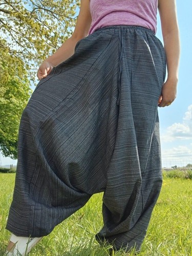 Schwarze thai harem sarouel - schwarze,