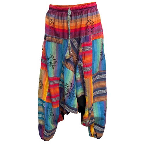 Pantalon sarouel patchwork - sarouel,