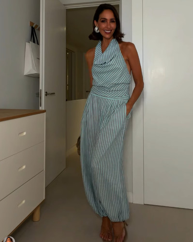 Zara braun blau - , gestreifter